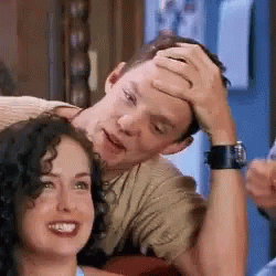 Stu Macher Eating Hair GIF