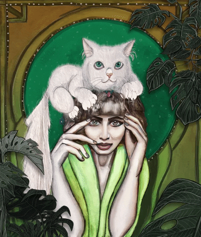 Stubborn Happy Cat Meme GIF