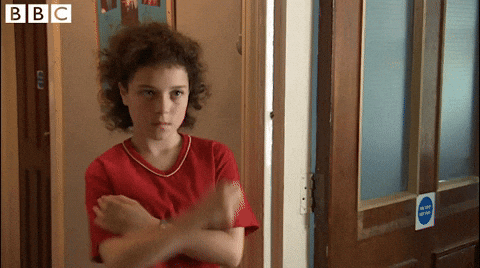 Stubborn Kid Showing Attitude GIF
