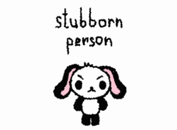 Stubborn Person Black And White Panda Drawing GIF