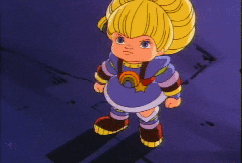 Stubborn Rainbow Brite GIF