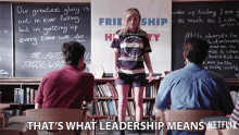 Student Explaining What Leadership Means GIF