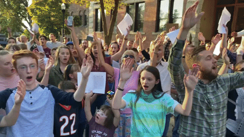 Students Are Praise God Together GIF