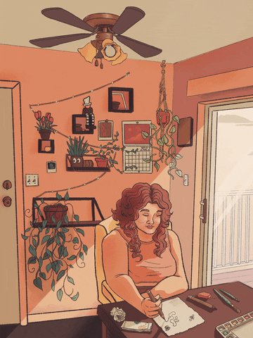 Studying Lofi Girl Sitting GIF