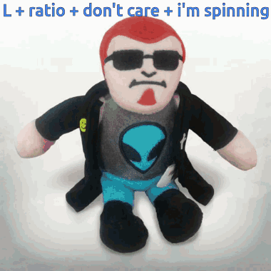 Stuffed Alien Toy with Sunglasses and Shirt