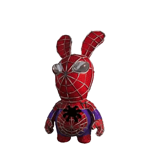 Stuffed Animal Dressed as Spider-Man