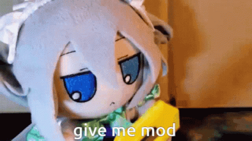 Stuffed Animal Holding Banana Says Give Me Mod