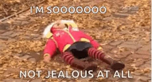 Stuffed Animal I'm Sooooooo Not Jealous At All GIF