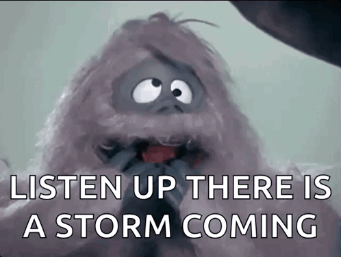 Stuffed Animal Listen Up Storm Coming