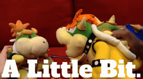Stuffed Animal Saying A Little Bit GIF