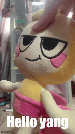 Stuffed Animal Saying Hello Yang Touched