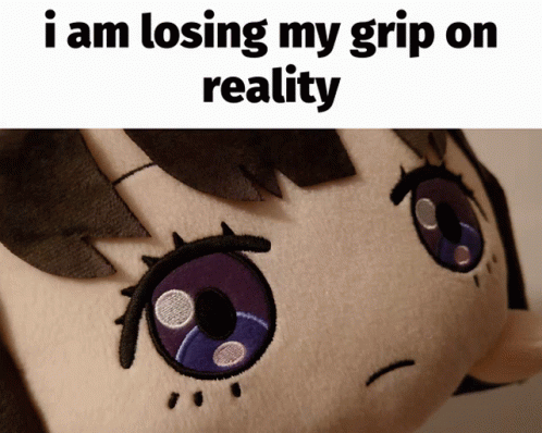 Stuffed Animal Saying I Am Losing My Grip on Reality