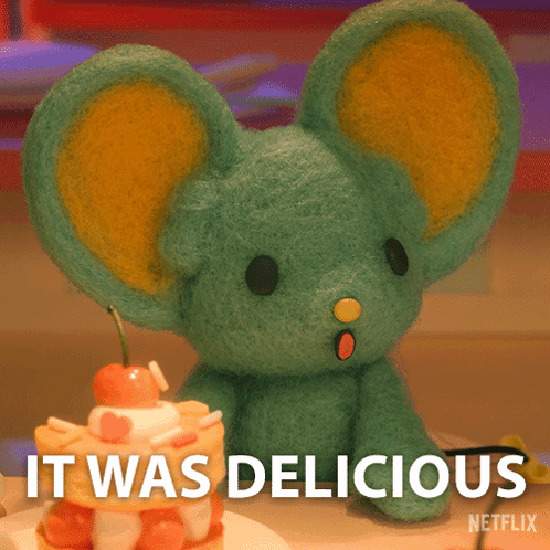 Stuffed Animal Saying It Was Delicious