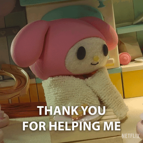 Stuffed Animal Saying Thank You