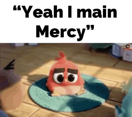 Stuffed Animal Saying Yeah I Main Mercy