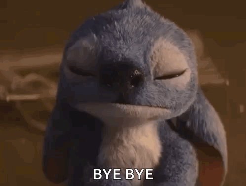 Stuffed Animal With Big Eyes Says Bye Bye