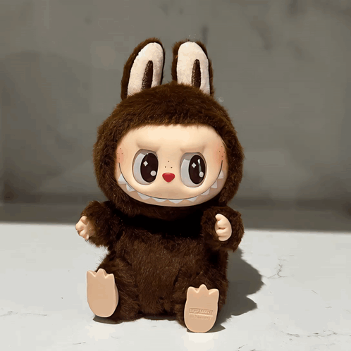 Stuffed Animal With Bunny Ears GIF