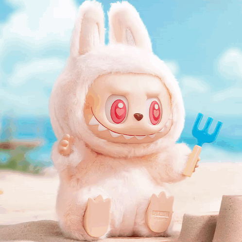 Stuffed Animal With Bunny Ears GIF