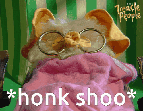 Stuffed Animal With Glasses Honk Shoo