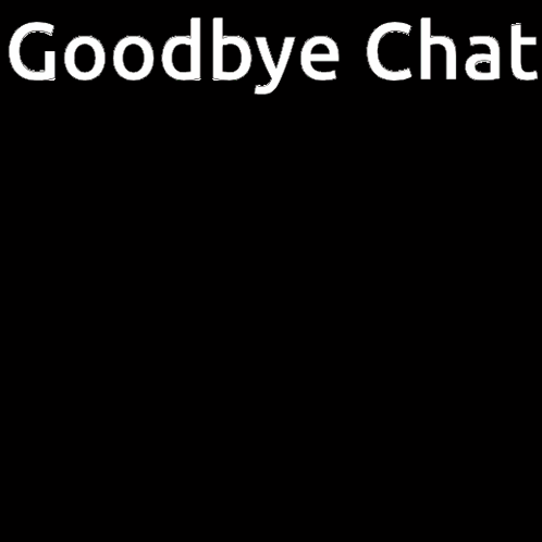 Stuffed Animal With Goodbye Chat GIF