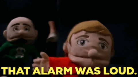 Stuffed Animals Next to Loud Alarm