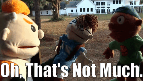 Stuffed Animals Saying Uh That's Not Much