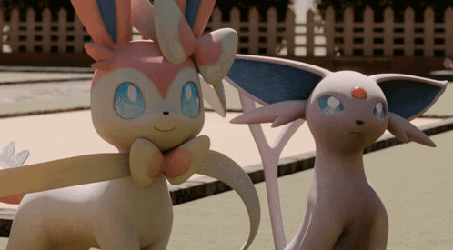 Stuffed Animals Standing Together GIF