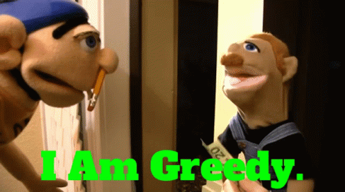 Stuffed Animals With I Am Greedy