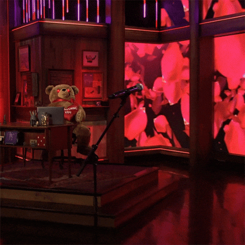 Stuffed Bear With Red Eyes GIF