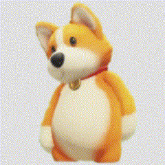 Stuffed Dog with Red Collar