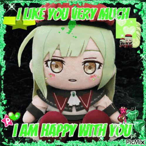 Stuffed Doll That Says I Like You Very Much