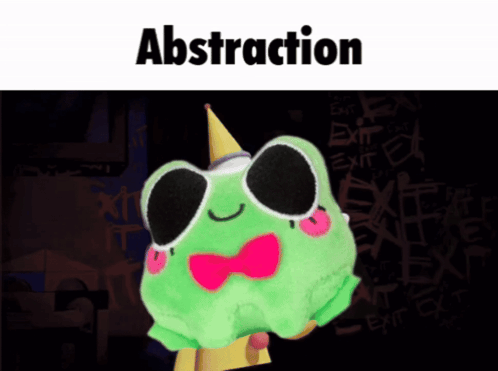 Stuffed Frog in Sunglasses and Party Hat Abstraction