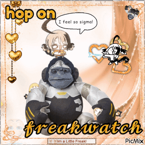 Stuffed Gorilla Saying Freakwatch
