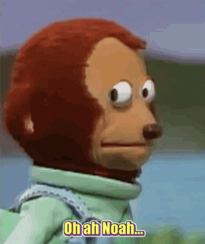Stuffed Monkey With Oh Ah Noah GIF