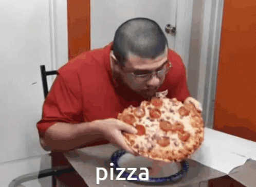 Stuffed Pizza On My Mouth GIF