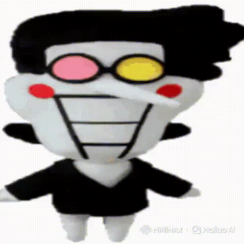 Stuffed Toy Man With Glasses And Mustache GIF