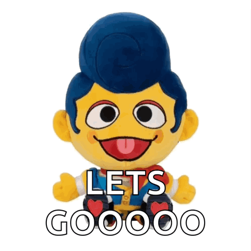 Stuffed Toy Saying Lets Goooo GIF