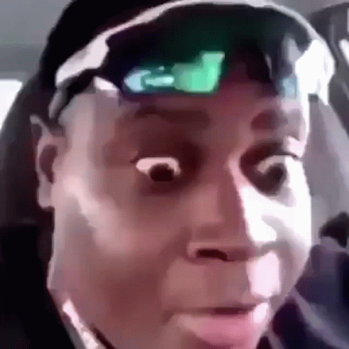 Stunned Black Man Curious Eyes GIF