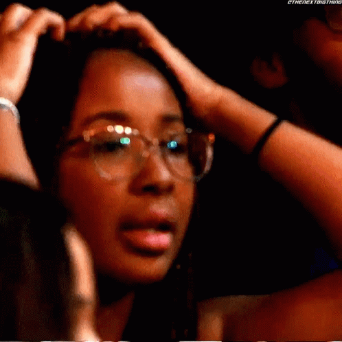 Stunned Black Woman Headache GIF