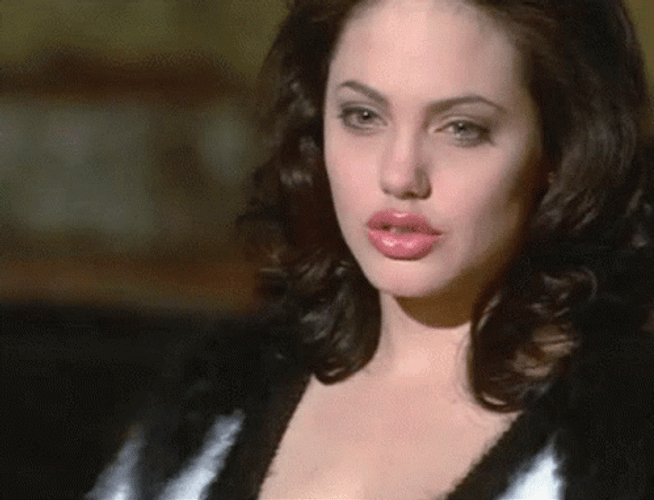Stunned Angelina Jolie GIF