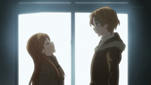 Stunned Anime Big Hug GIF
