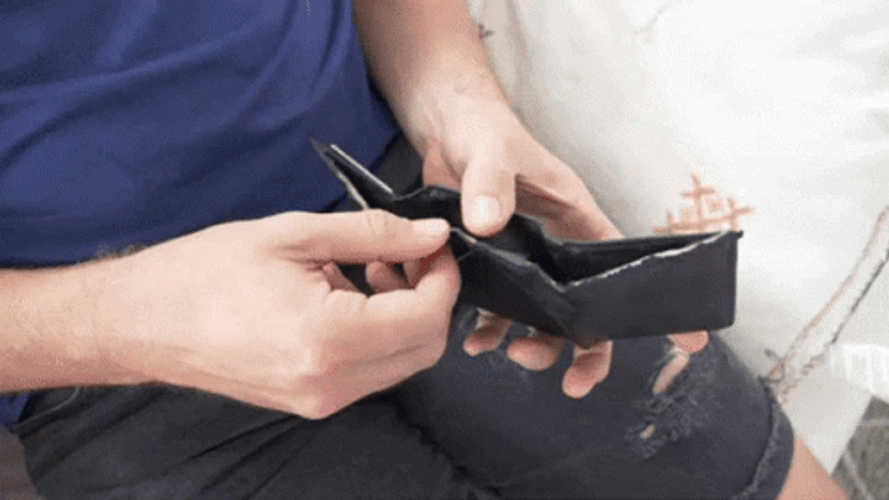 Stunned By Wallet Broke No Money GIF