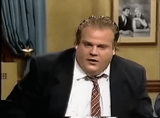 Stunned Chris Farley Shocked Reaction GIF