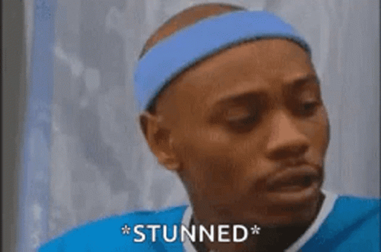 Stunned Confused Dave Chappelle  GIF