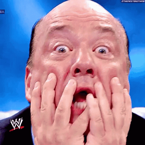 Stunned Oh No Paul Heyman WWE GIF