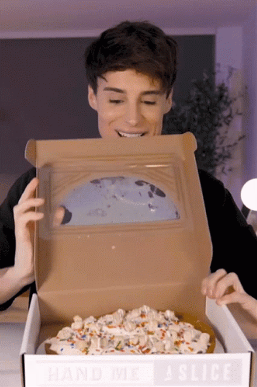 Stunned Surprise Man Cake GIF