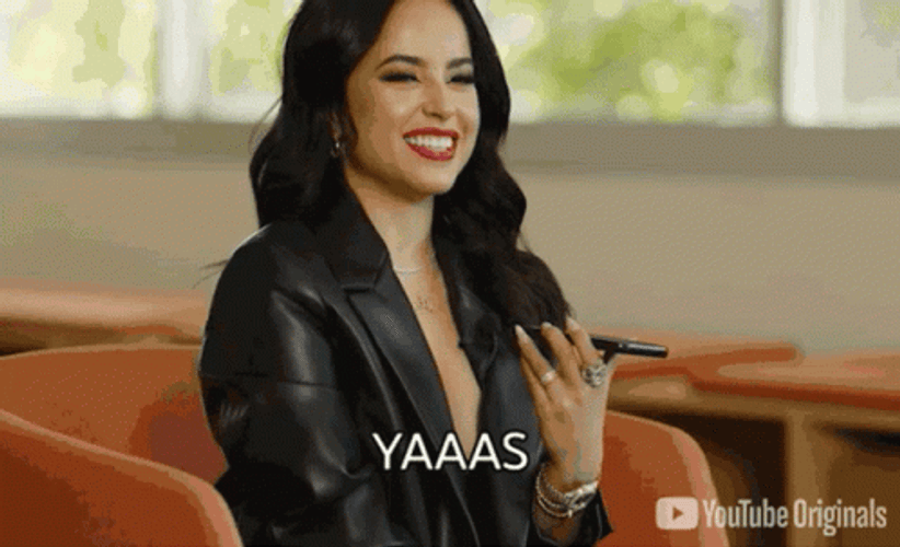 Stunning Becky G Affirmative Yes GIF