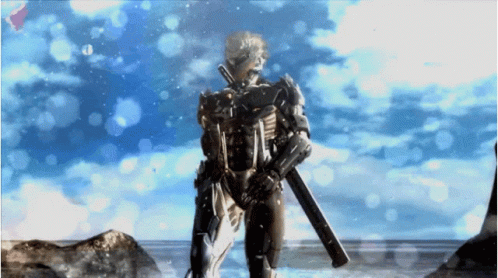 Stunning Metal Gear Raiden Red Eyes GIF