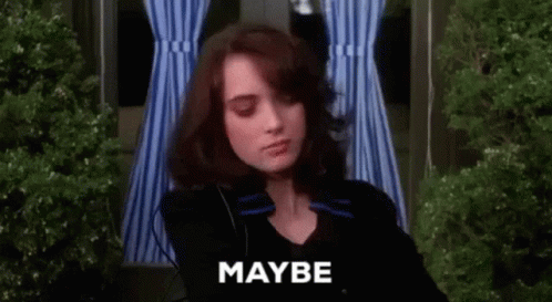 Stunning Winona Ryder Heathers Maybe GIF
