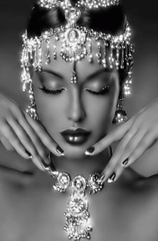 Stunning Woman Jewelry Collection GIF